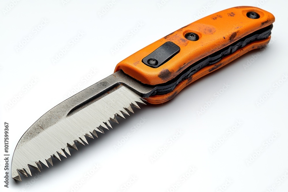 Orange Folding Saw with Black Handle Orange Folding Saw with Black Handle