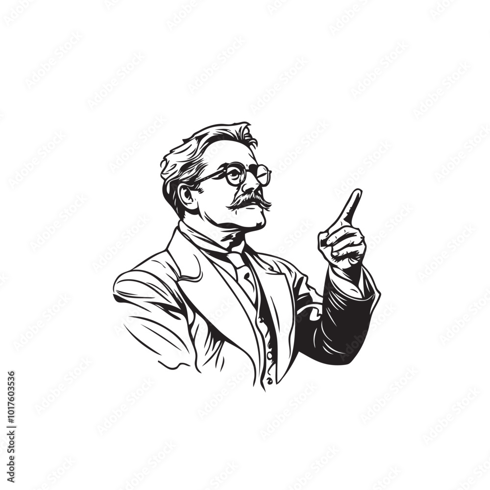 Scientist icon in line style. For your design, logo. Vector illustration. Editable Stroke Scientist icon in line style. For your design, logo. Vector illustration. Editable Stroke