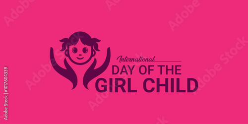 International Day of the Girl Child. child day concept. Children's Day., World Girl Child Day is a global observance that promotes and protects girls' rights. National Girl Child Day