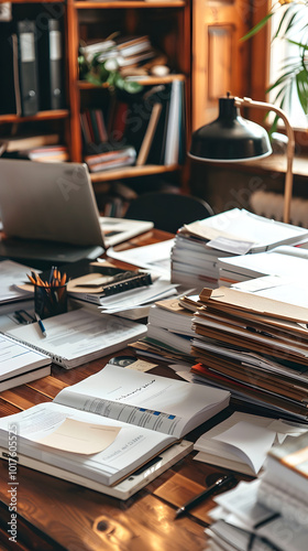 Wallpaper Mural Detailed Display of Important Documents Representing Various Aspects of a Business Torontodigital.ca