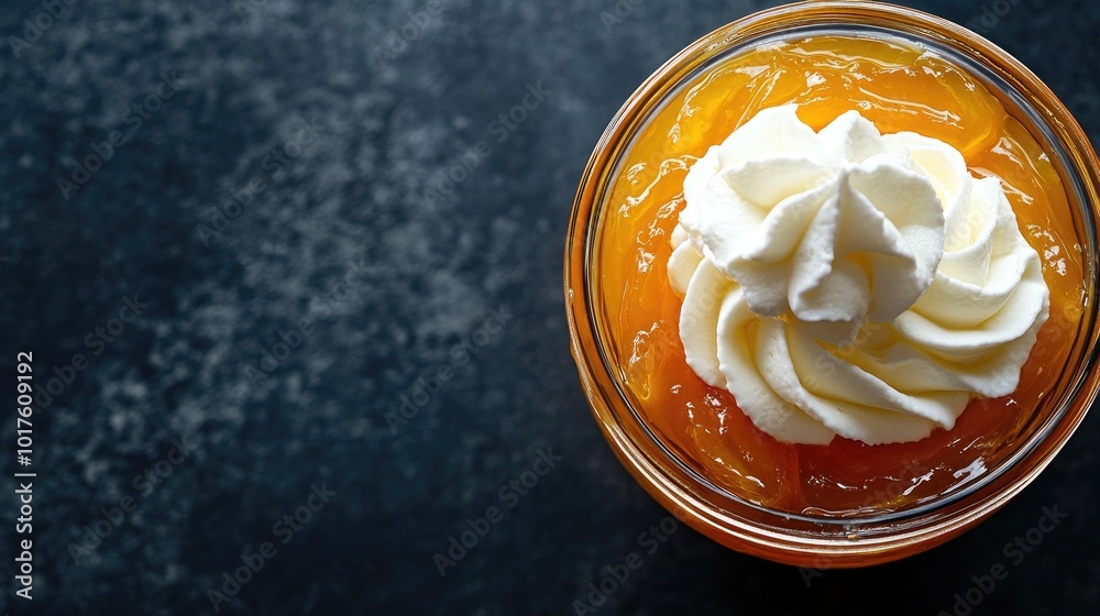 Fresh Orange Dessert with Creamy Topping Fresh Orange Dessert with Creamy Topping