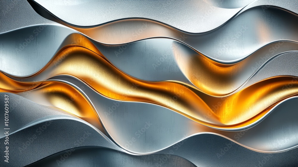 3D chrome elements on a metallic silver and gold surface, raised diamond plate texture, geometric patterns catching bright highlights, sleek modern design 3D chrome elements on a metallic silver and gold surface, raised diamond plate texture, geometric patterns catching bright highlights, sleek modern design