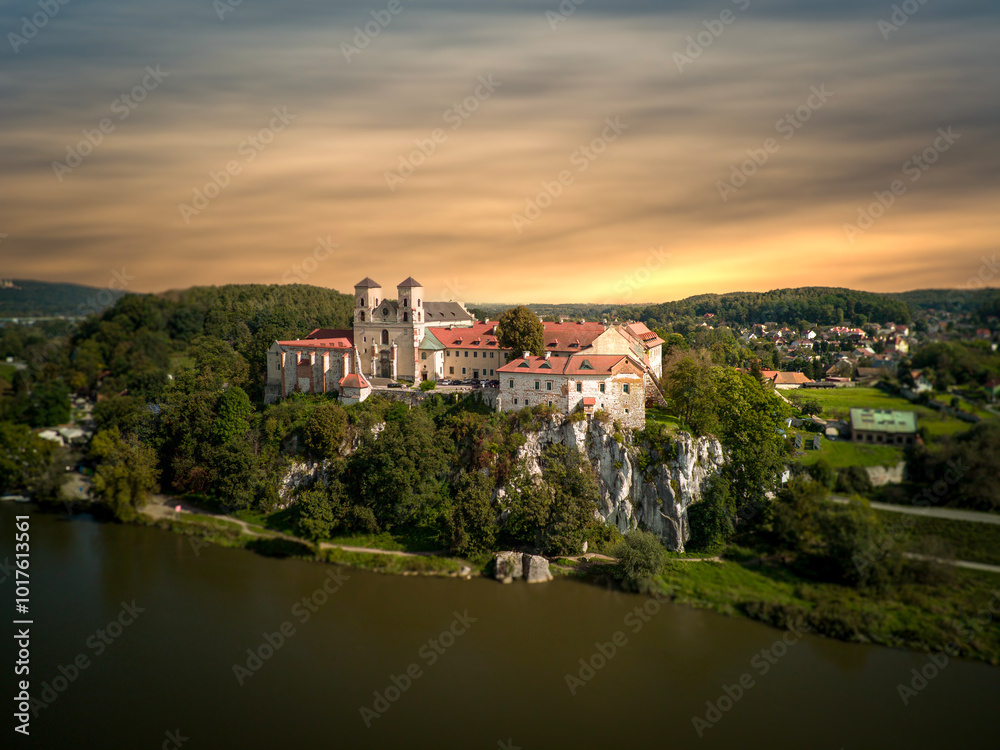 Monastery in Tyniec, in the city of Krakow, Poland.