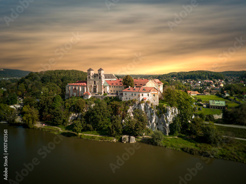 Obraz na płótnie Monastery in Tyniec, in the city of Krakow, Poland. w salonie