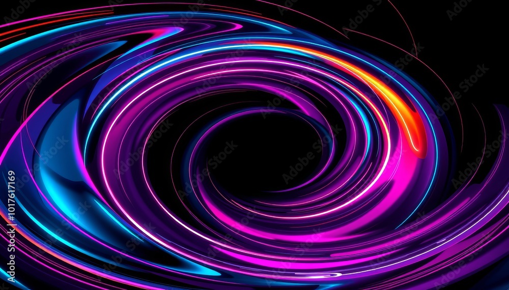 Vibrant swirling patterns of color in a striking abstract design Vibrant swirling patterns of color in a striking abstract design