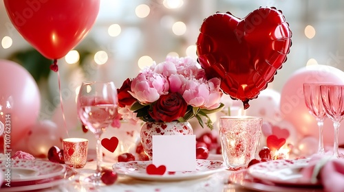 Romantic Table Setting for Special Occasion