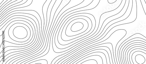 White topology and topography vector design abstract background contour map texture for print works . black curve line background with wave shape vector illustration.