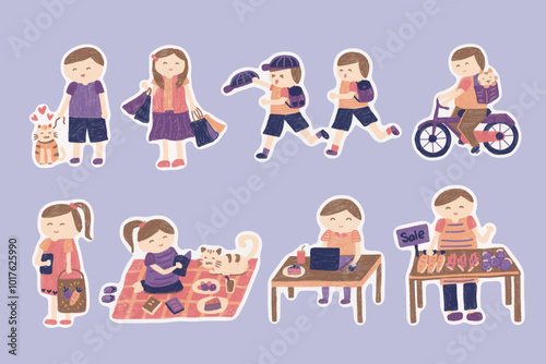 Cute Hand Drawn Daily Life Sticker