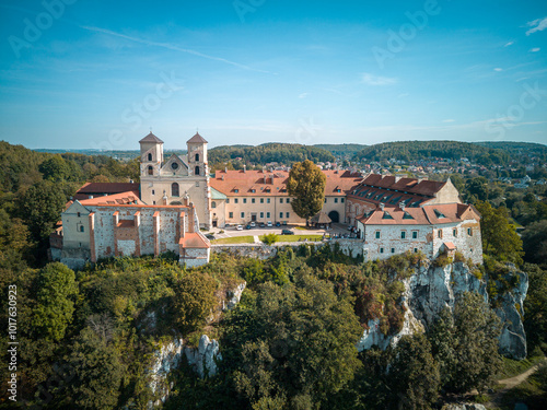 Monastery in Tyniec, in the city of Krakow, Poland.