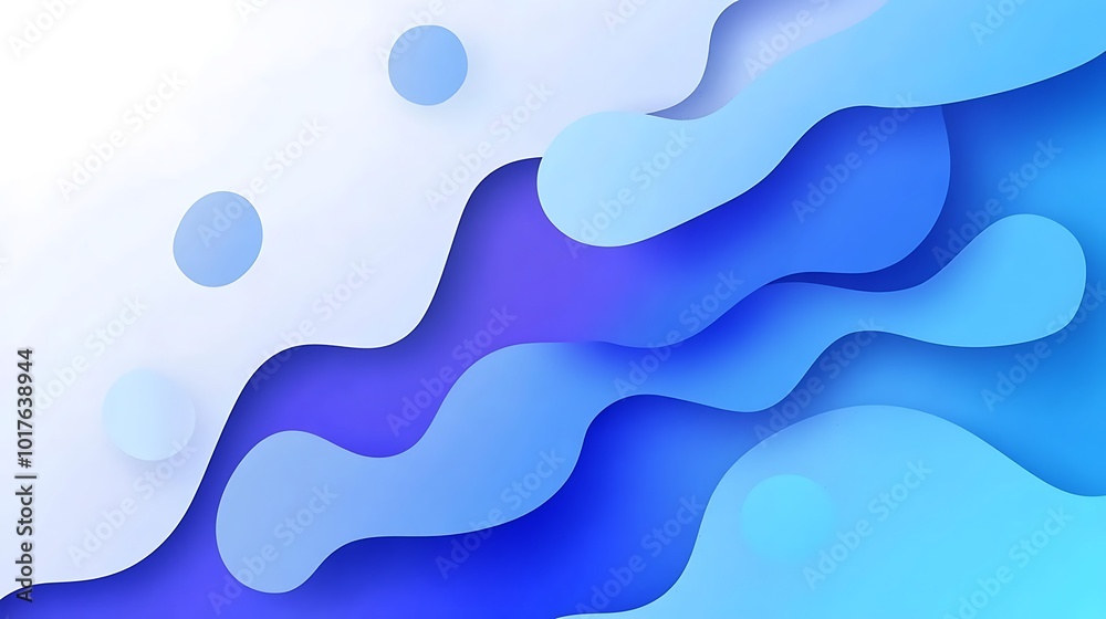 Abstract blue paper cut background with white space for text. Abstract blue paper cut background with white space for text.