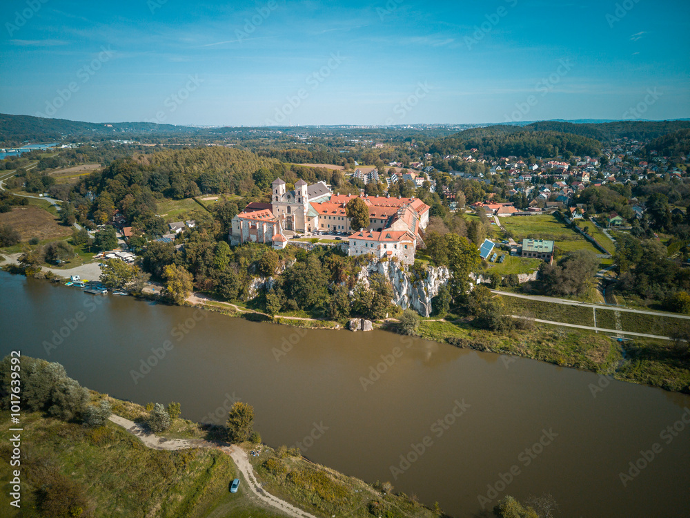 Monastery in Tyniec, in the city of Krakow, Poland. Monastery in Tyniec, in the city of Krakow, Poland.