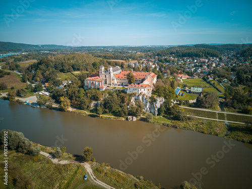 Monastery in Tyniec, in the city of Krakow, Poland.