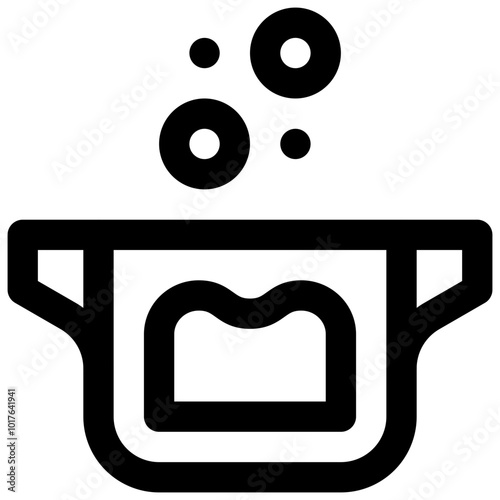 Boil. Editable stroke vector icon.