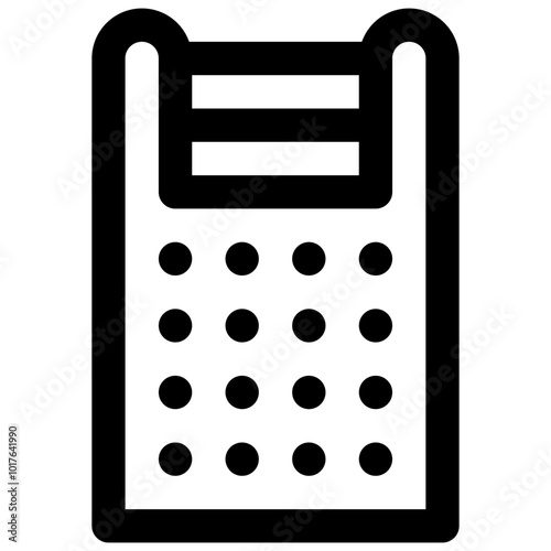 Grater. Editable stroke vector icon.