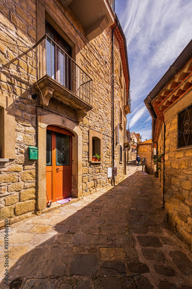 Fototapeta premium sighteeing during a visit to the village of Castelmezzano, Potenza