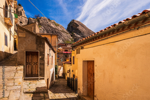 sighteeing during a visit to the village of Castelmezzano, Potenza photo