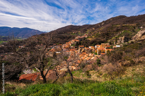 sighteeing during a visit to the village of Castelmezzano, Potenza photo