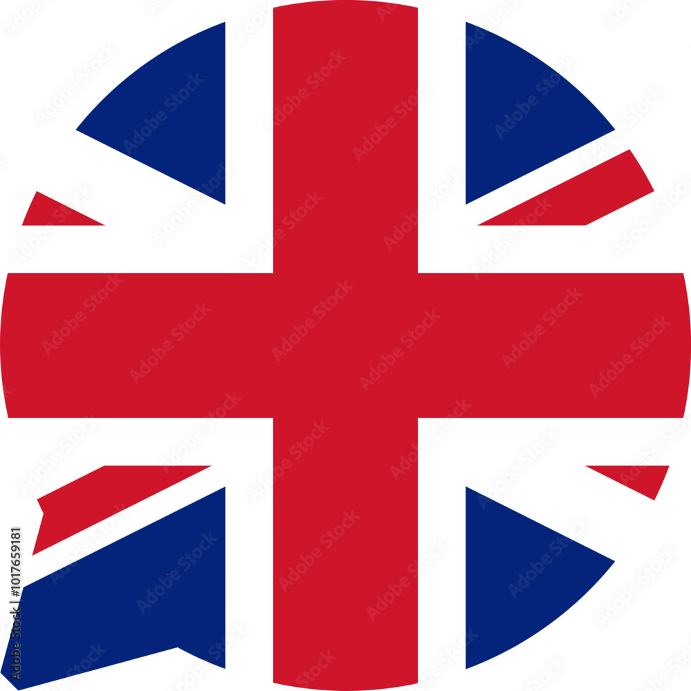 Obraz premium Chat Icon on UNITED KINGDOM Flag