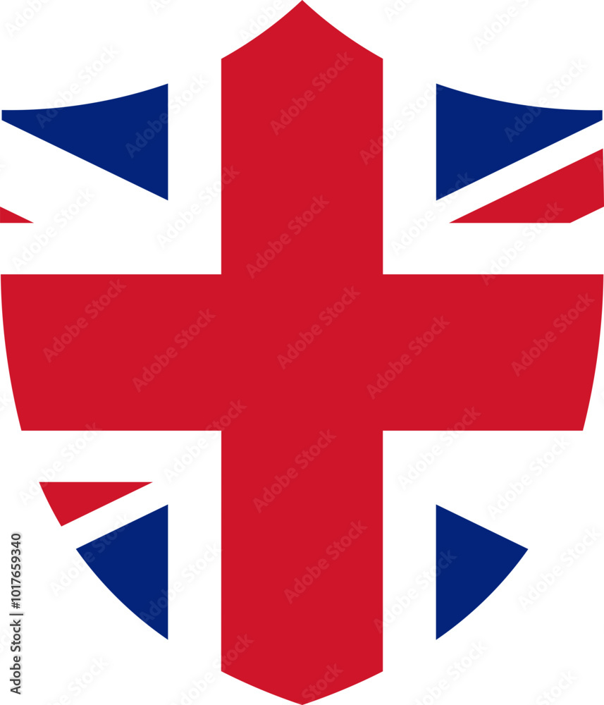 Obraz premium Shield Icon of UNITED KINGDOM Flag