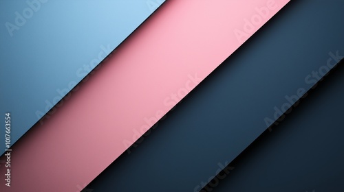 Blue paper cut layer diagonal pattern minimalist solid color background