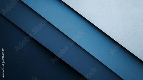 Blue paper cut layer diagonal pattern minimalist solid color background