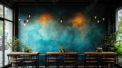 The background has a table and light.