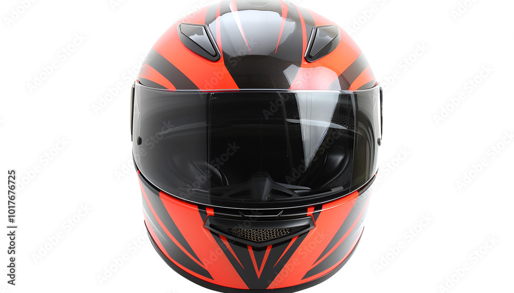New stylish motorcycle helmet isolated on white New stylish motorcycle helmet isolated on white
