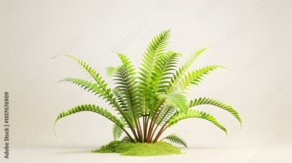 Fototapeta premium Fern fantasy plant 3D