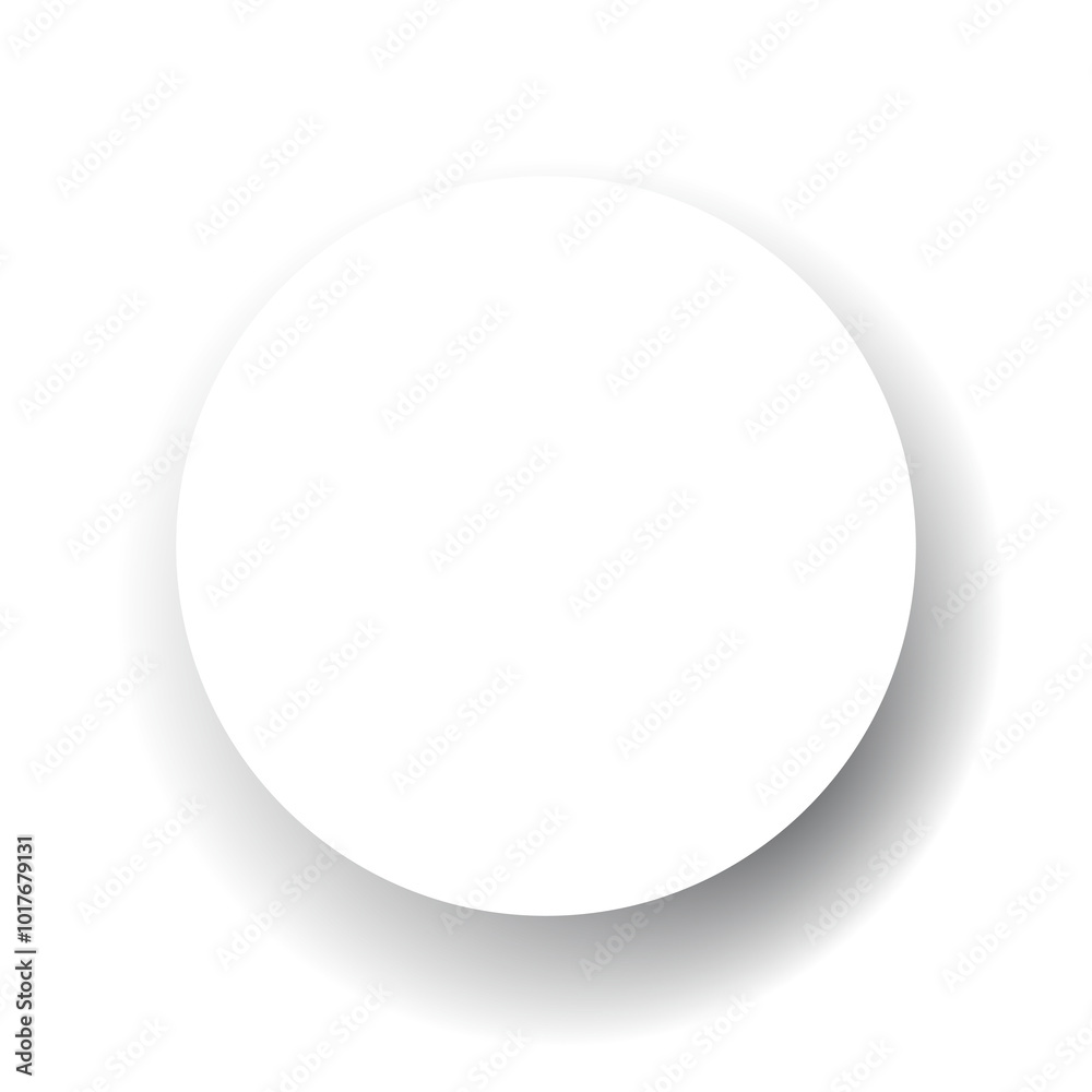Realistic paper round shadow