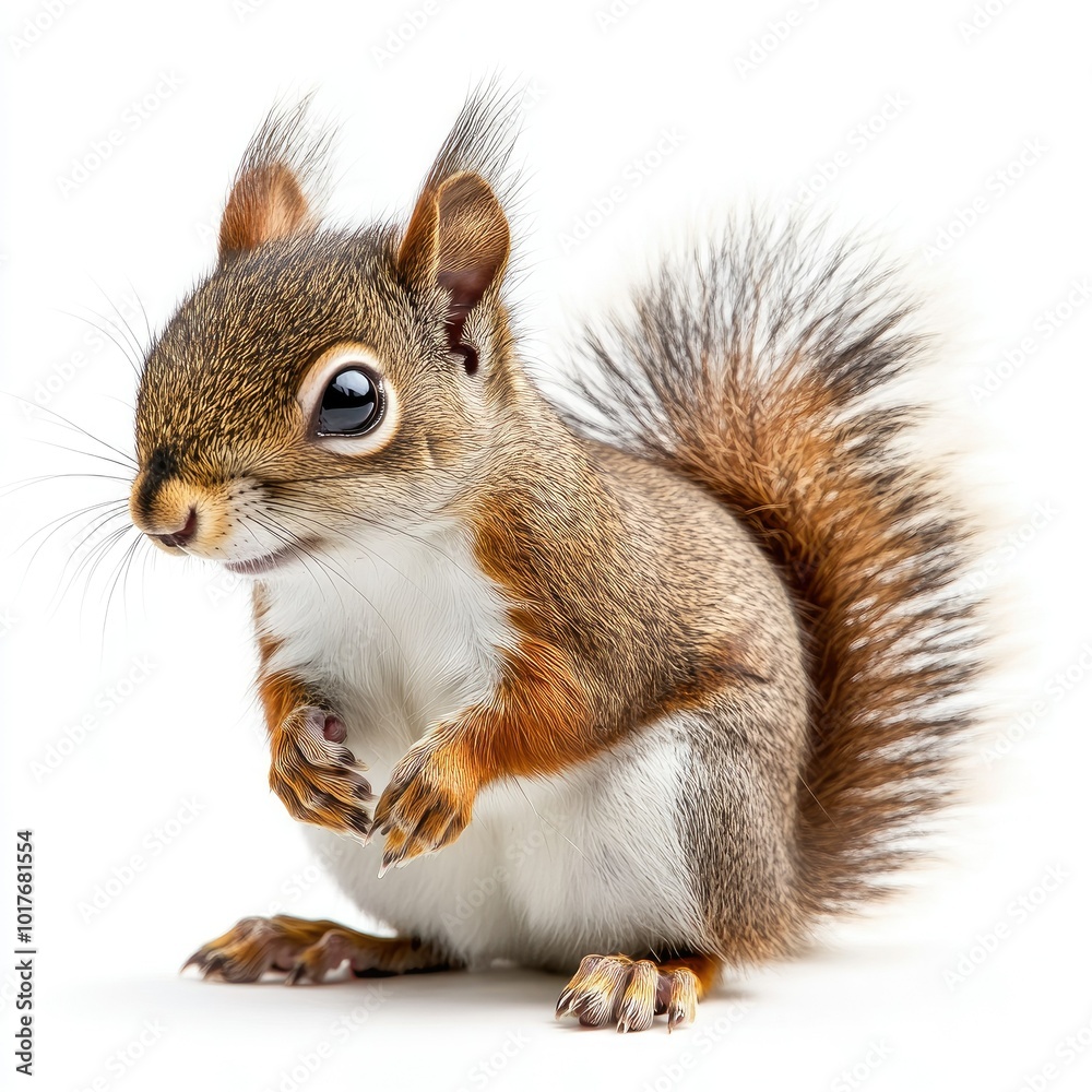 squirrel on isolated white background squirrel on isolated white background