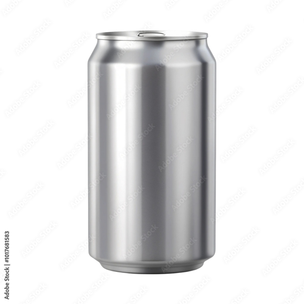 Drink can with ice cube mockup isolated on transparent background Drink can with ice cube mockup isolated on transparent background