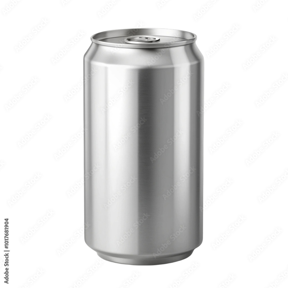 Drink can with ice cube mockup isolated on transparent background Drink can with ice cube mockup isolated on transparent background
