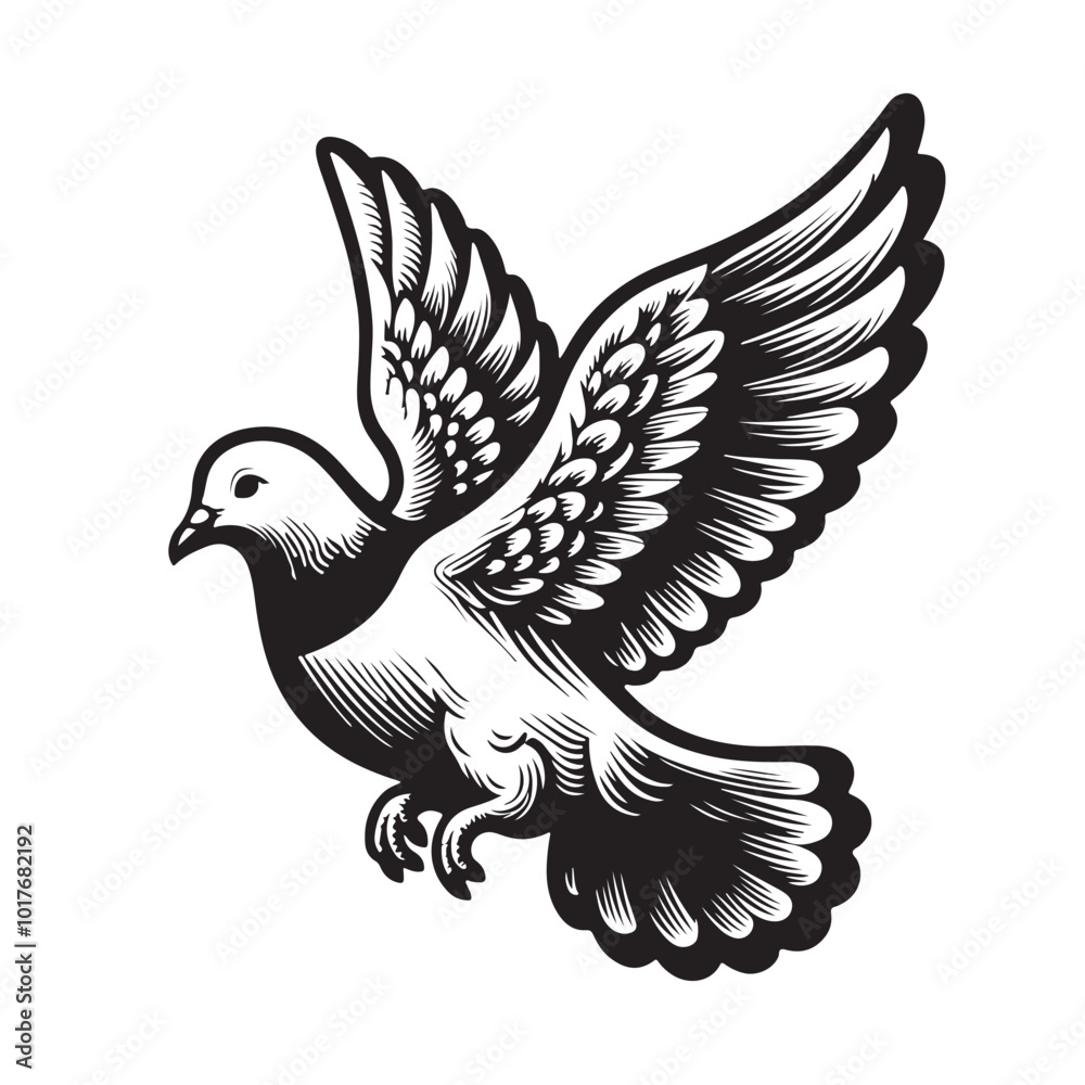 Fototapeta premium Dove vector