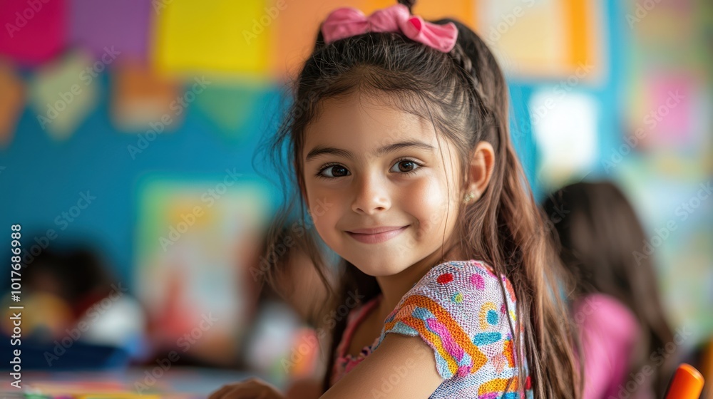 School girl in language immersion programFocuses on specialized language education, ideal for content related to bilingualism and cultural learning. School girl in language immersion programFocuses on specialized language education, ideal for content related to bilingualism and cultural learning.