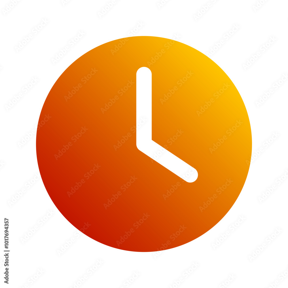clock gradient icon