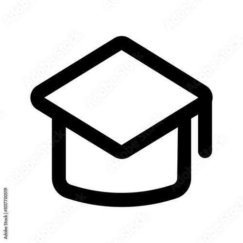 mortarboard line icon