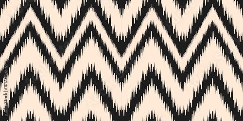 Ethnic ikat seamless pattern.beautiful pattern. folk embroidery,bohemian style,aztec geometric art print.ethnic ikat abstract art.Seamless fabric. Ikat design for fabric, carpet, wallpaper, clothing.	
