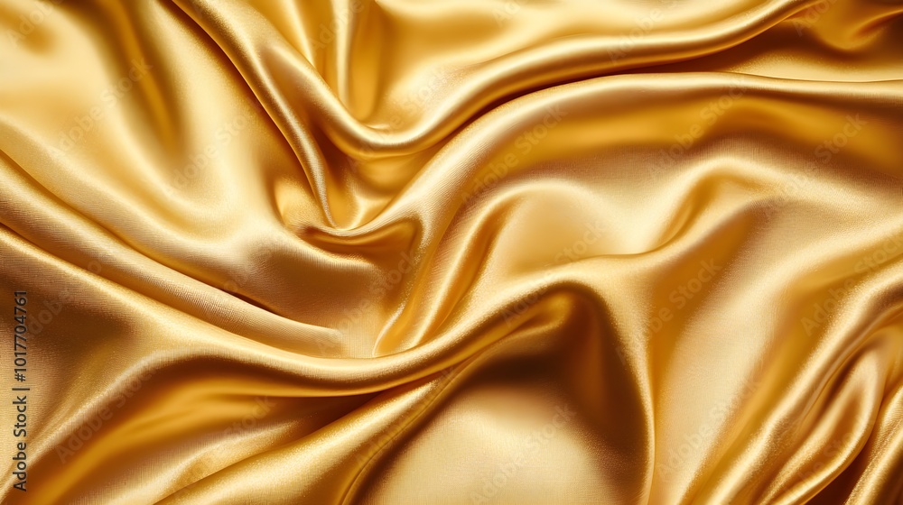 Luxurious Golden Fabric Draped Elegantly Luxurious Golden Fabric Draped Elegantly