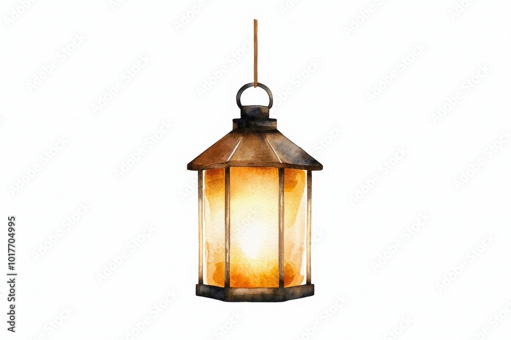 Rustic lantern, warm light glowing, perfect for cozy settings and decorative purposes, isolated on a white background. Rustic lantern, warm light glowing, perfect for cozy settings and decorative purposes, isolated on a white background.
