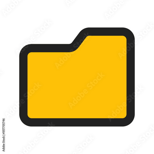 folder line color icon