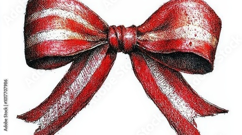 A Whimsical Christmas Bow Brighten Your Holiday Decor with Festive Charm photo