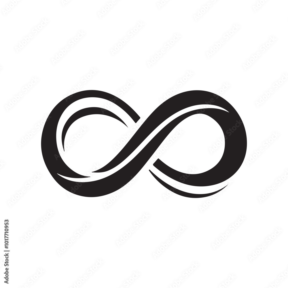 Minimalist Infinity Loop Logo - A Sleek and Modern Icon Representing Eternal Concepts, Endless Possibilities, and Continuity, Suitable for Business Logos, Branding, and Design Projects Focused on Limi Minimalist Infinity Loop Logo - A Sleek and Modern Icon Representing Eternal Concepts, Endless Possibilities, and Continuity, Suitable for Business Logos, Branding, and Design Projects Focused on Limi