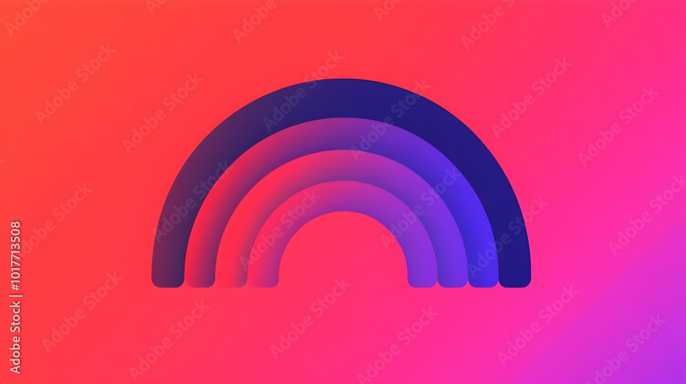 Abstract Rainbow Arch Background. Abstract Rainbow Arch Background.