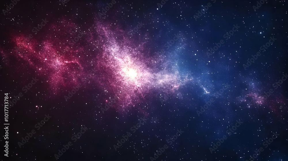 Obraz premium Nebula in the Night Sky.