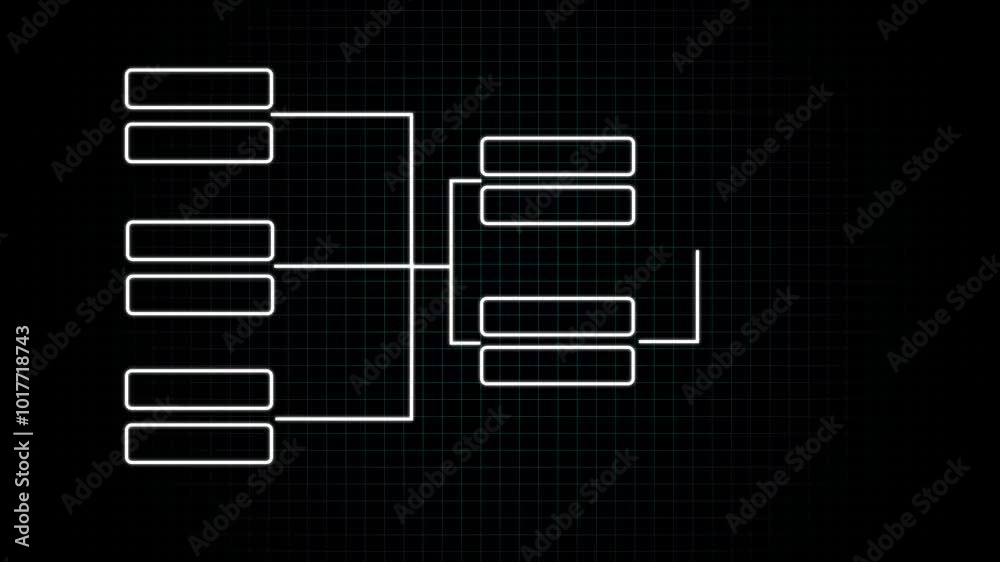 Decision tree, flow chart self drawing animation. Decision tree, flow ...