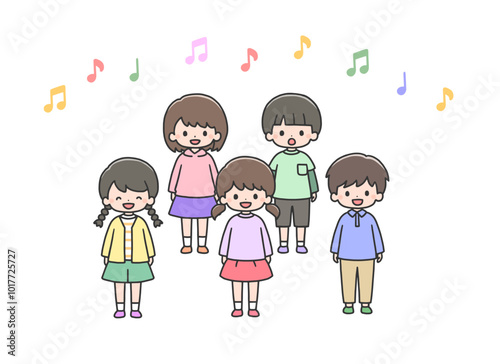 合唱する子どもたち