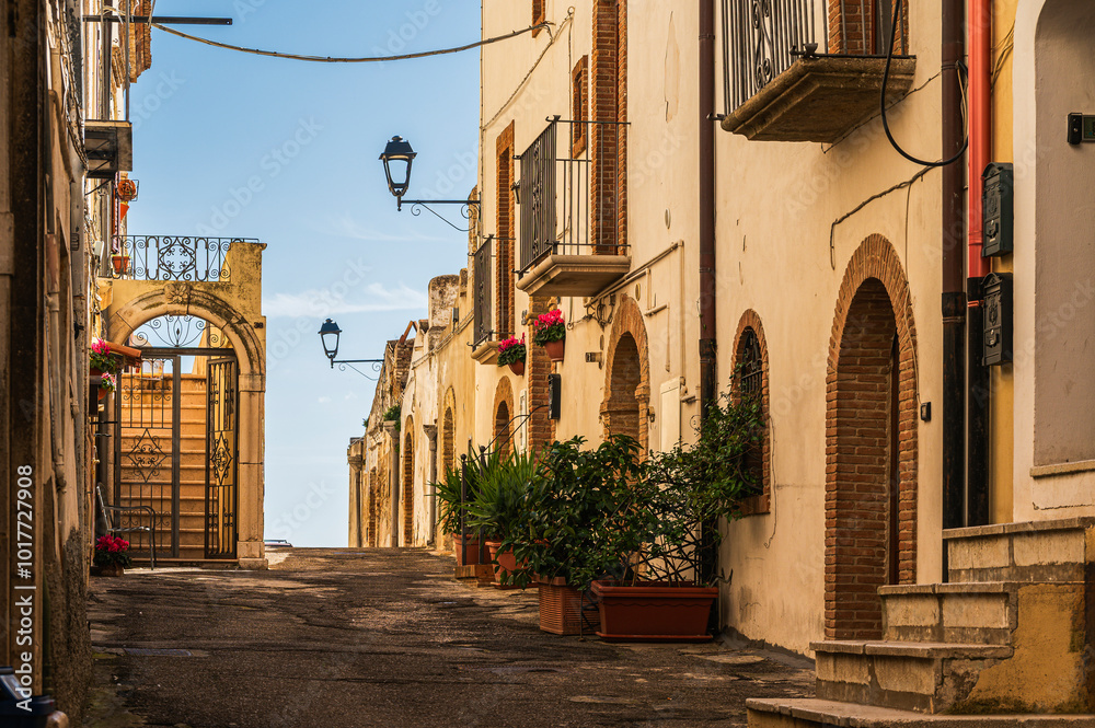Fototapeta premium views of the city center of Ferrandinam Matera, Basilicata