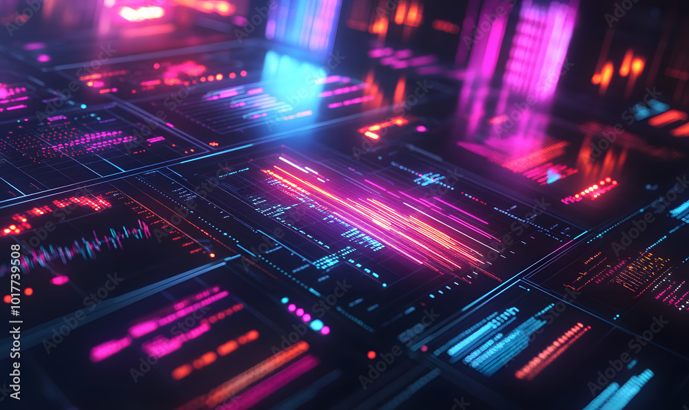 Futuristic financial dashboards and luxury business charts with glowing neon lines, gold accents, and connected nodes for corporate branding. Futuristic financial dashboards and luxury business charts with glowing neon lines, gold accents, and connected nodes for corporate branding.