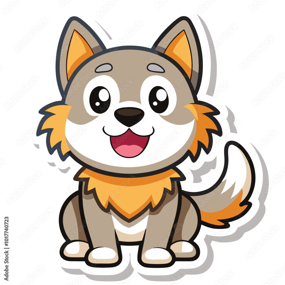 Dog cartoon vector isolated Dog cartoon vector isolated