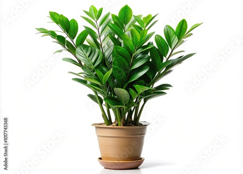 Zamioculcas zamifolia, known for its striking appearance, enhances home decor with its natural beauty, adding elegance and greenery to any interior design setting.